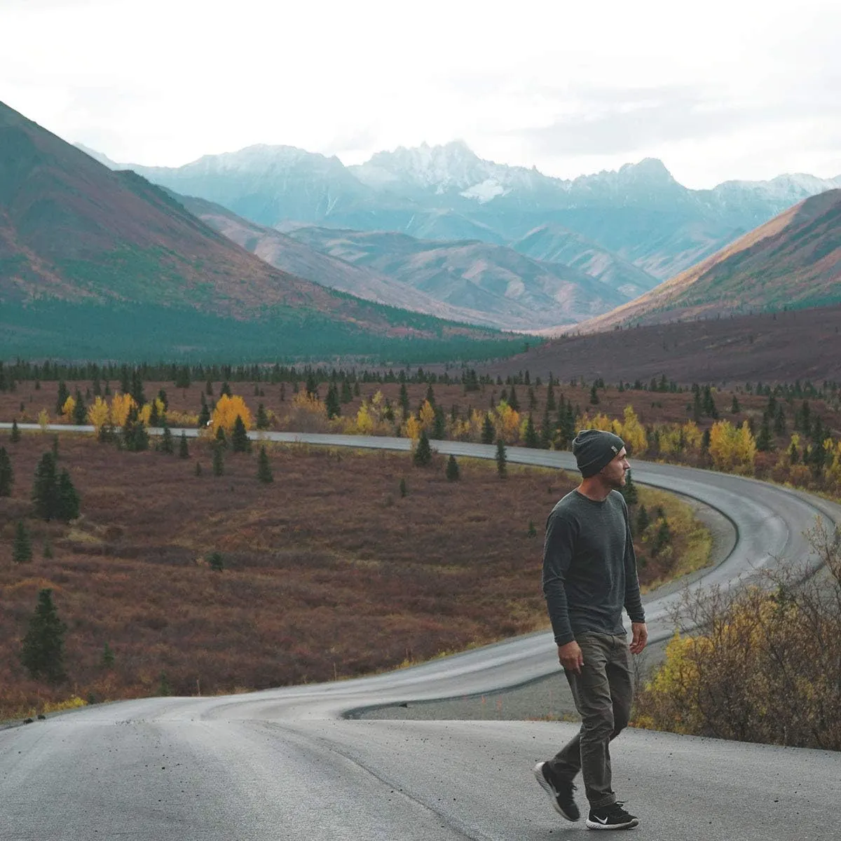 100% Merino Wool - Men's Long Sleeve Crew Shirt - Thermal Base Layer