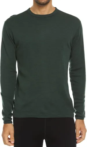 100% Merino Wool - Men's Long Sleeve Crew Shirt - Thermal Base Layer