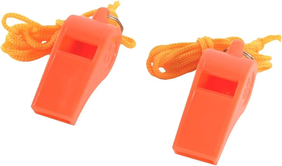 100 Pack of Survival Emergency Waterproof Whistles