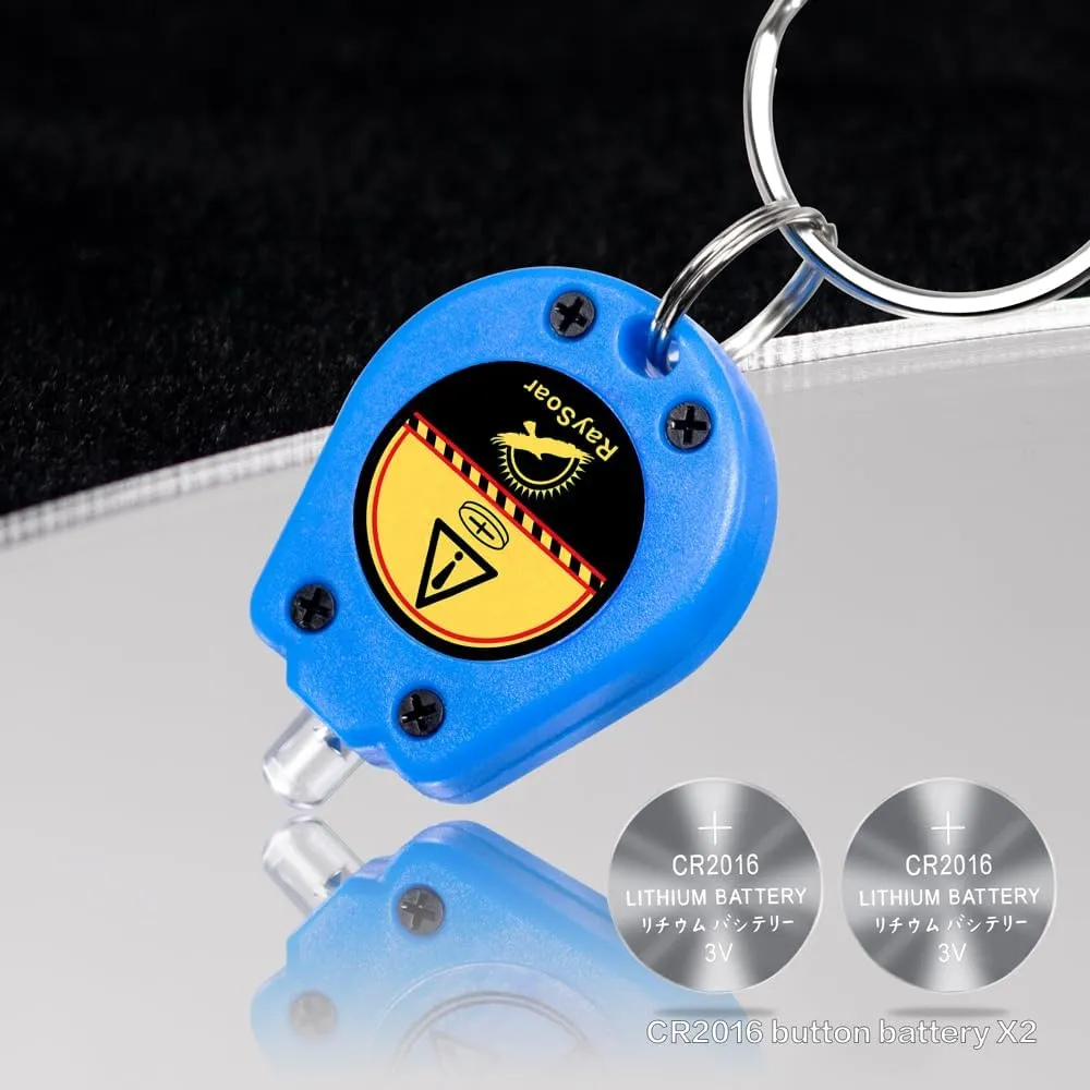 100 Pack Ultra Bright Mini LED Keychain Flashlight, Small Key Ring Flashlight, LED Keychain Light for Outdoor Activities Emergency Light - Multi-Colored Shell