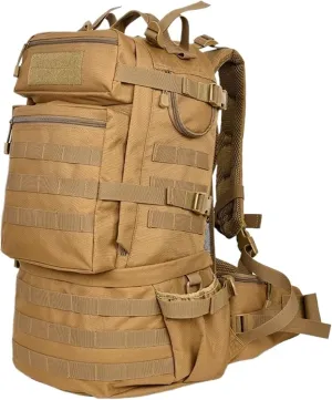 1000D Nylon Tactical Backpack Outdoor Rucksacks Tactical Sports Camping Hiking Trekking Hunting Bag Backpack With Frame(Yellow)