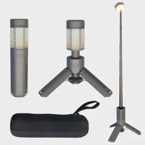10500 mAh Camping Light with Telescopic Tripod,LED Magentic Work Light,480 Lumens,Rechargable Flashlight for Car Repair,Camping,Hiking,Emergency and Job Site Lighting