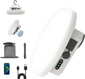 10800mAh Camping Lights Rechargeable Magnet Tant Hanging Lighting , LED 4200LM & 32W Waterproof Emergency Home Camping Lamp with 4 Adjustable Light Modes