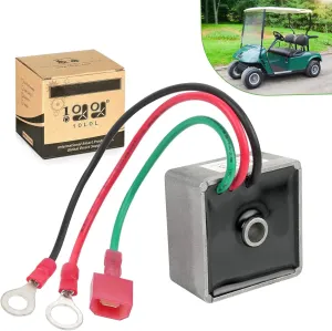 10L0L 27739-G01 Golf Cart Voltage Regulator Rectifier for EZGO TXT/Medalist Gas 1994-up, Club Car 1984-1991 and Columbia/ParCar 1982-1994, Replaces OEM 27739G01 435-203