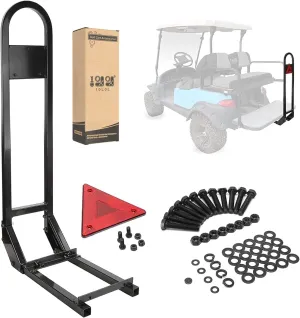 10L0L Universal Golf Cart Rear Safety Grab Bar Compatible with for Yamaha Club Car EZGO (2 2) /(4 2) Passenger Golf Cart