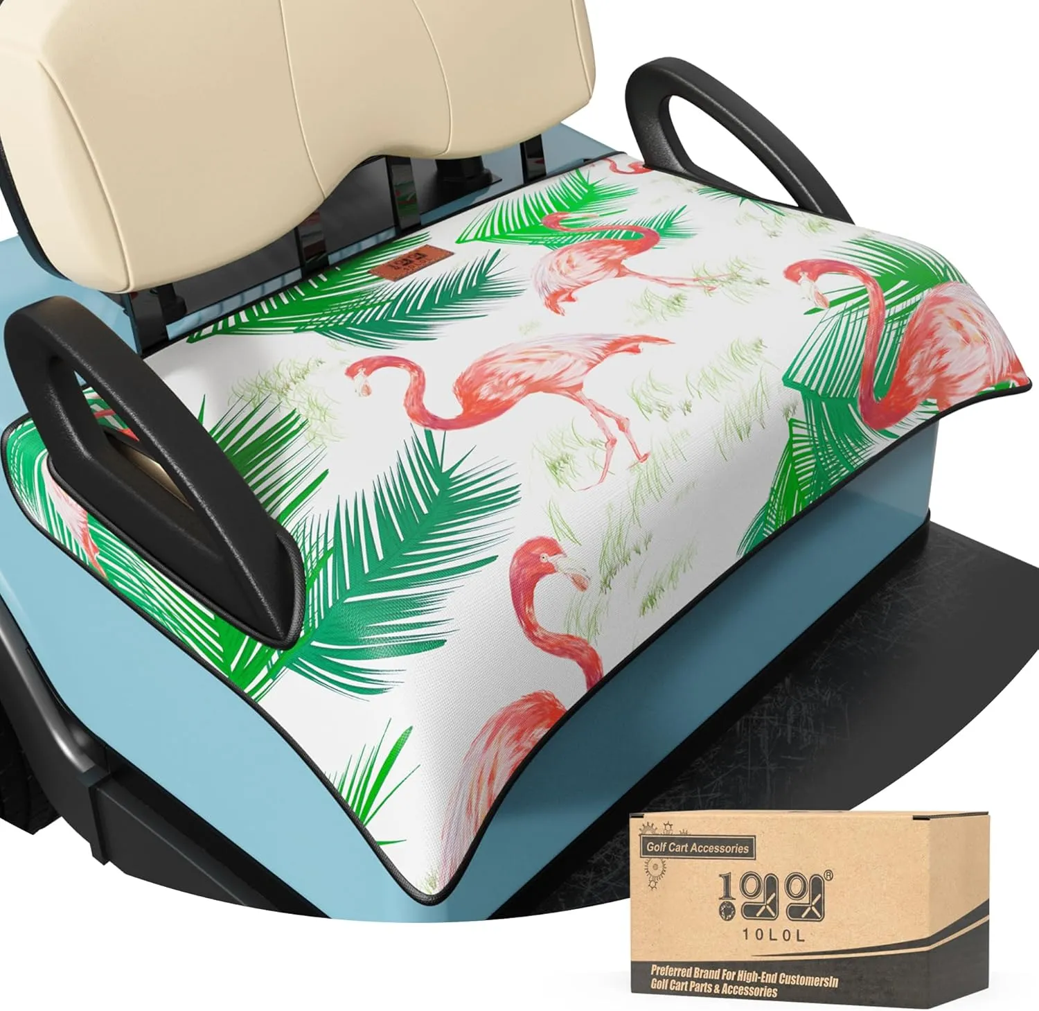 10L0L Universal Golf Cart Seat Cover Blanket Cushion Cover for EZGO TXT RXV/Club Car DS Precedent, Seat Towel for 2/4 Person Seats Suitable for All Weather