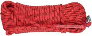 10mm Static Rope Camping Safety Rope 1100kg High Strength Safety Rope for Working at Height Climbing Equipment for Rappelling,Caving, Indoor Outdoor Camping (Color : Red, Size : 10mm x 140m)