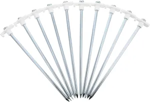 10pcs Outdoor Tent Pegs Lengthened Heavy Duty Stakes for Camping Easy Penetration Ground Nails Lightweight Portable for Wind and Quick Setup