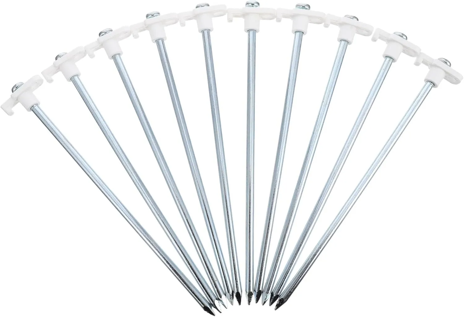 10pcs Outdoor Tent Pegs Lengthened Heavy Duty Stakes for Camping Easy Penetration Ground Nails Lightweight Portable for Wind and Quick Setup