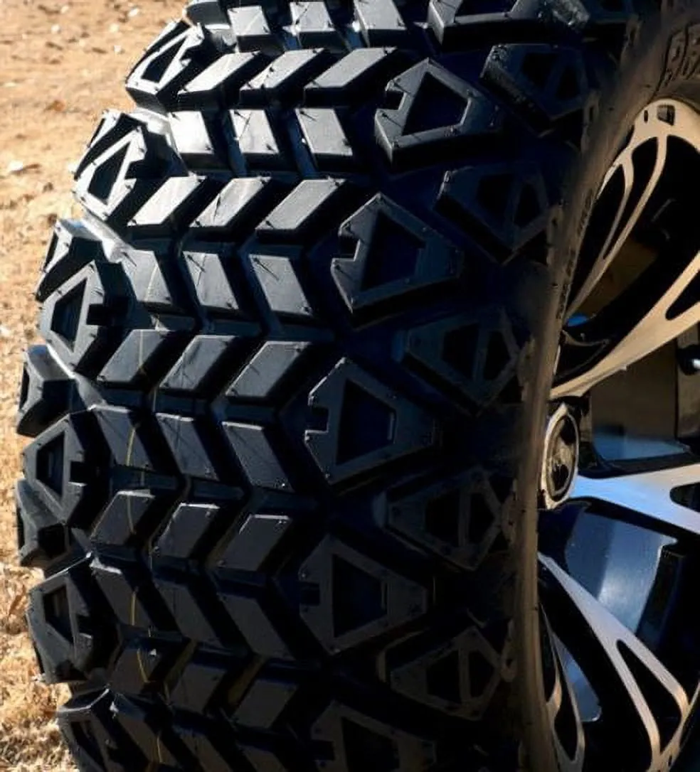10" Flash Wheels & 22x11-10 All Terrain Golf Cart Tires- Set of 4