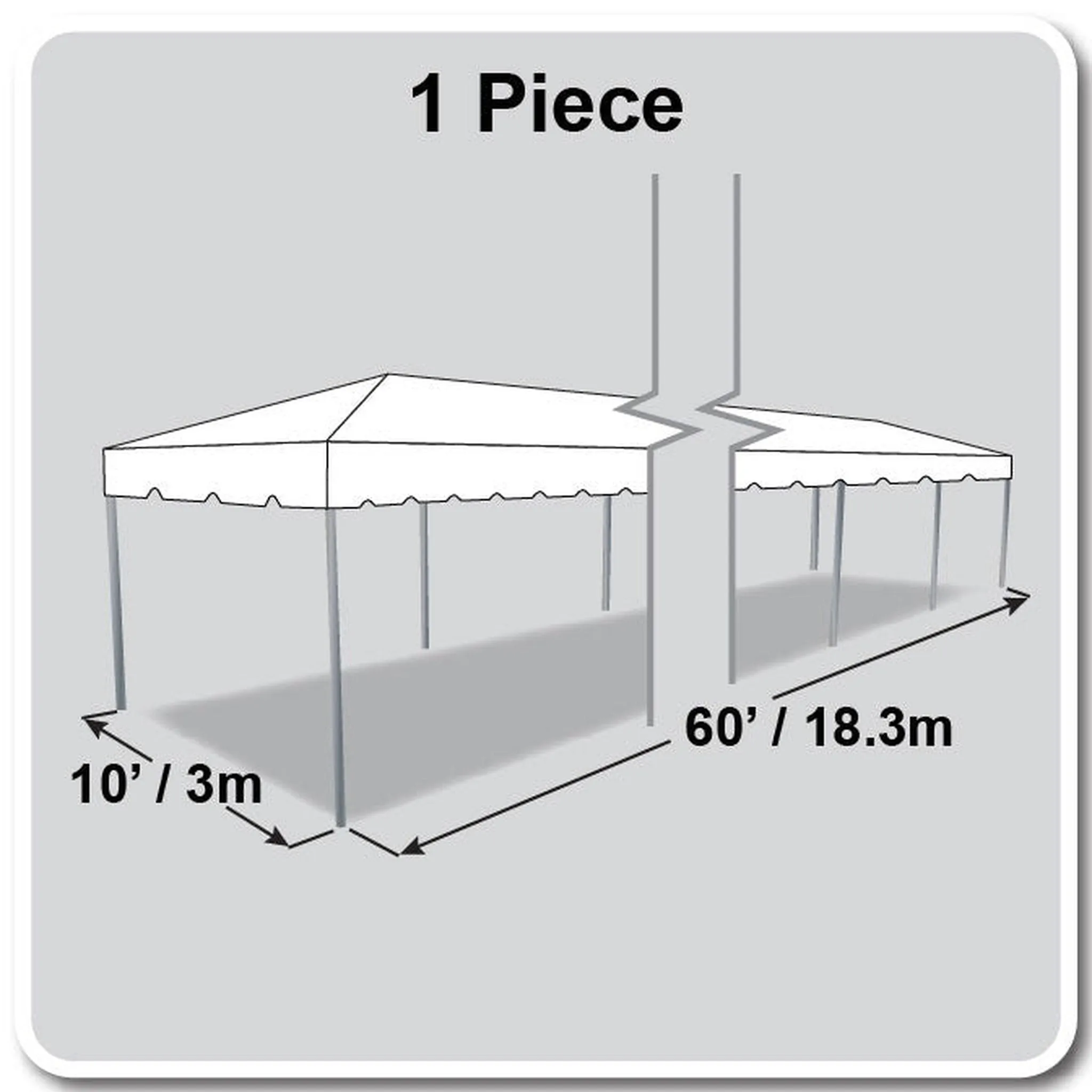 10x60 Classic Series Frame Tent