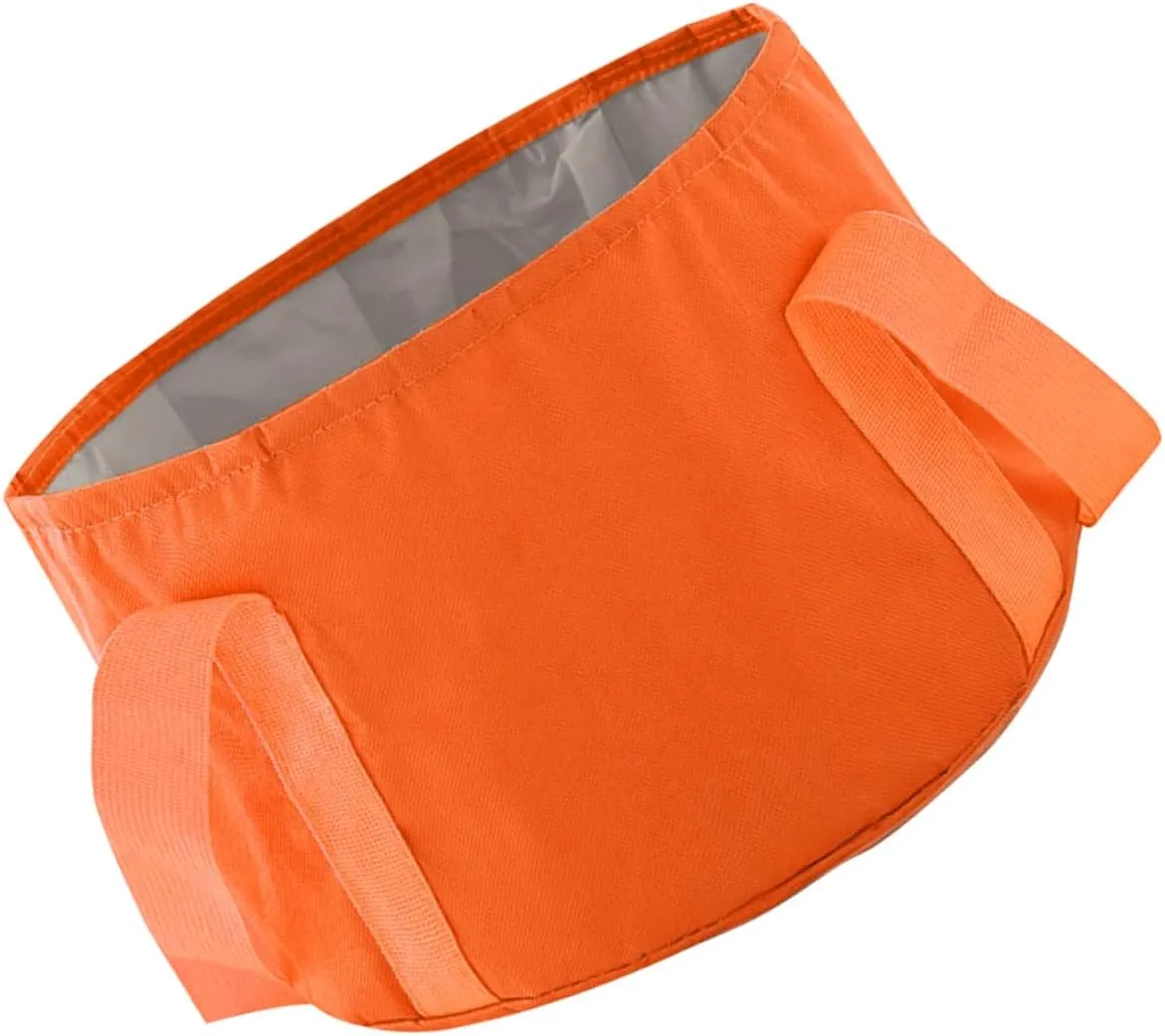 12l Portable Folding Foot Basin Travel Foot Bath Bucket Hotel Spa Bag Waterproof Leakproof Design