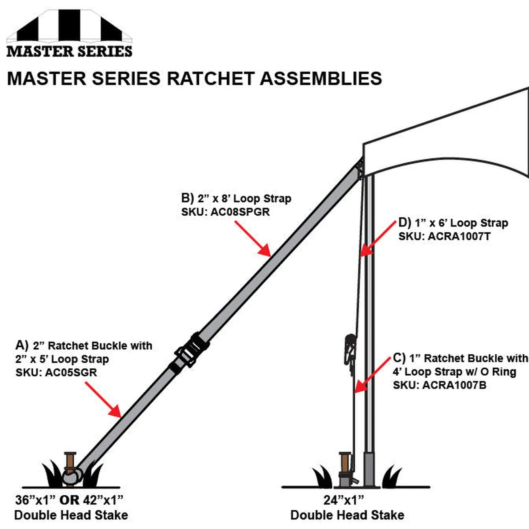 12x24 Master Series Frame Tent