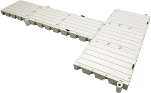 15-Foot Floating Dock Kit, T-Shape Floating Dock for Lakes and Ponds for Fishing, Swimming, Boats, Complete Kit with Modular Sections, Connectors, and Hardware
