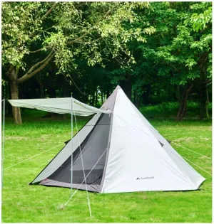 150D Oxford Double Layer A-Shaped Tent Lightweight 4 Season Camping Tent PU2000mm Waterproof and Sunburn Protection