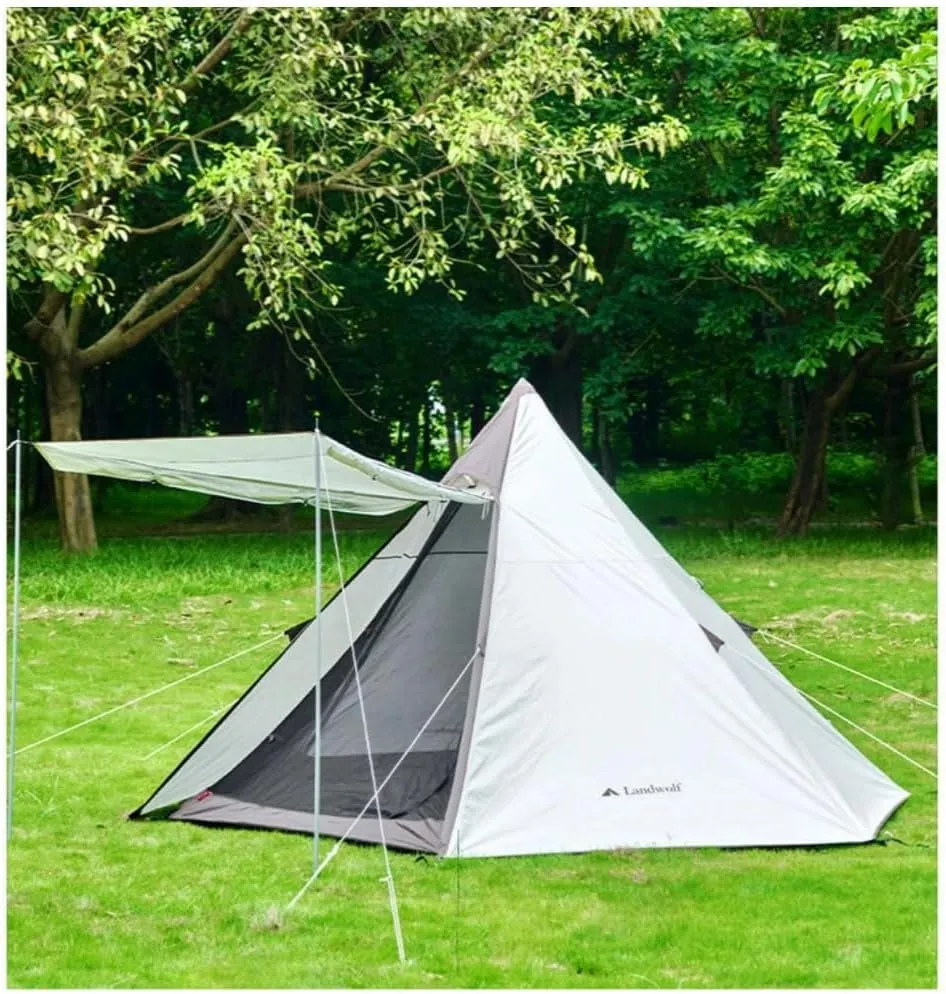 150D Oxford Double Layer A-Shaped Tent Lightweight 4 Season Camping Tent PU2000mm Waterproof and Sunburn Protection