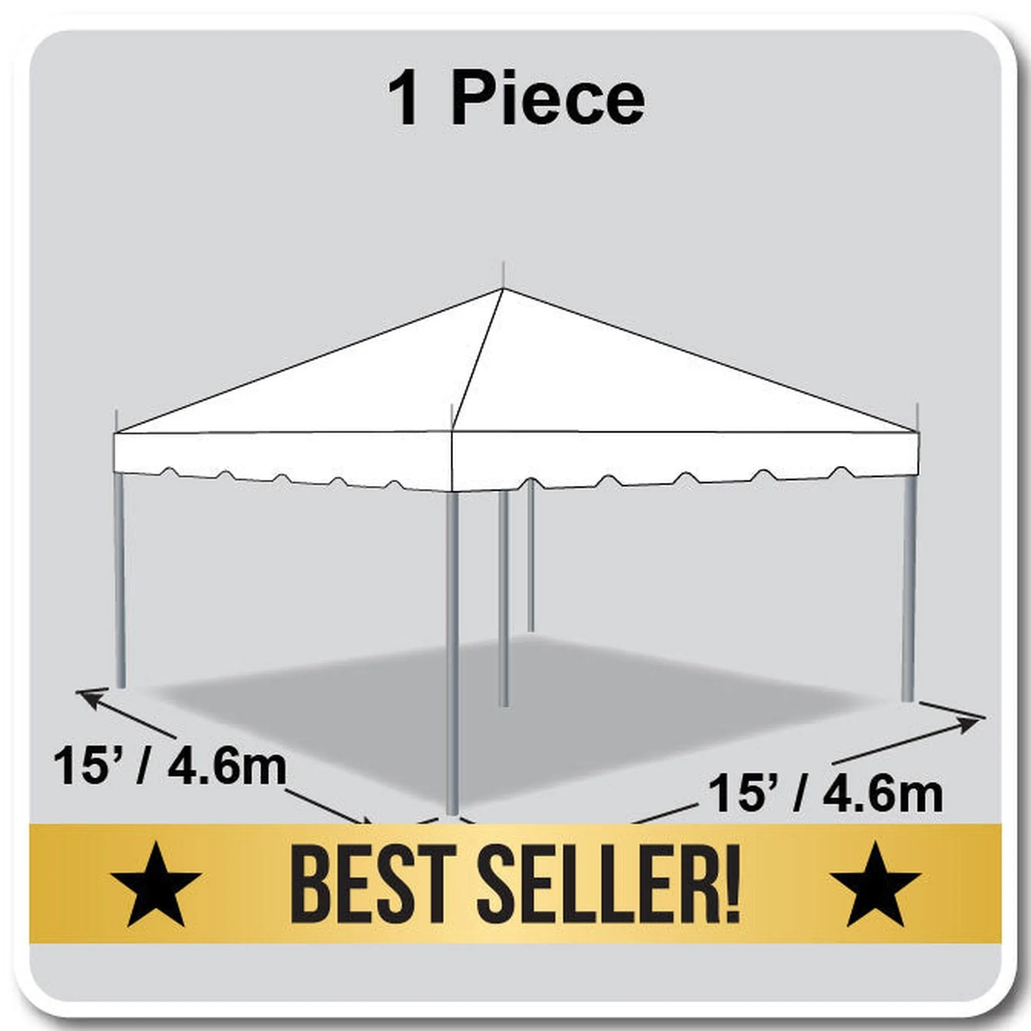 15x15 Classic Series Pole Tent