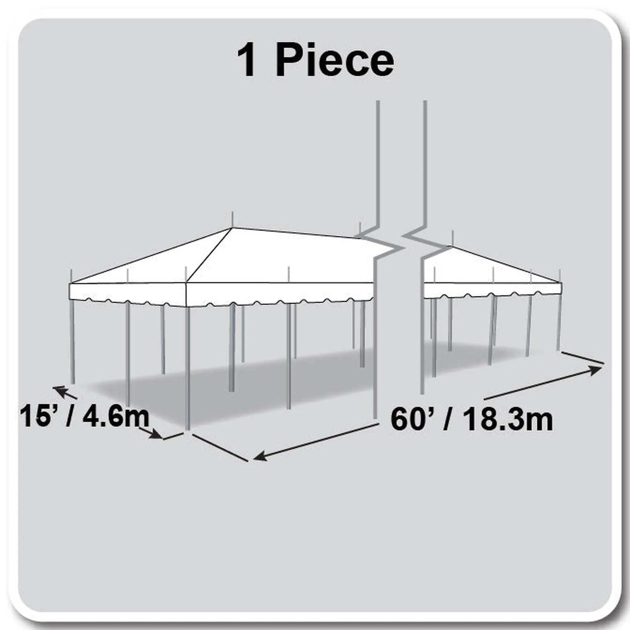 15x60 Classic Series Pole Tent