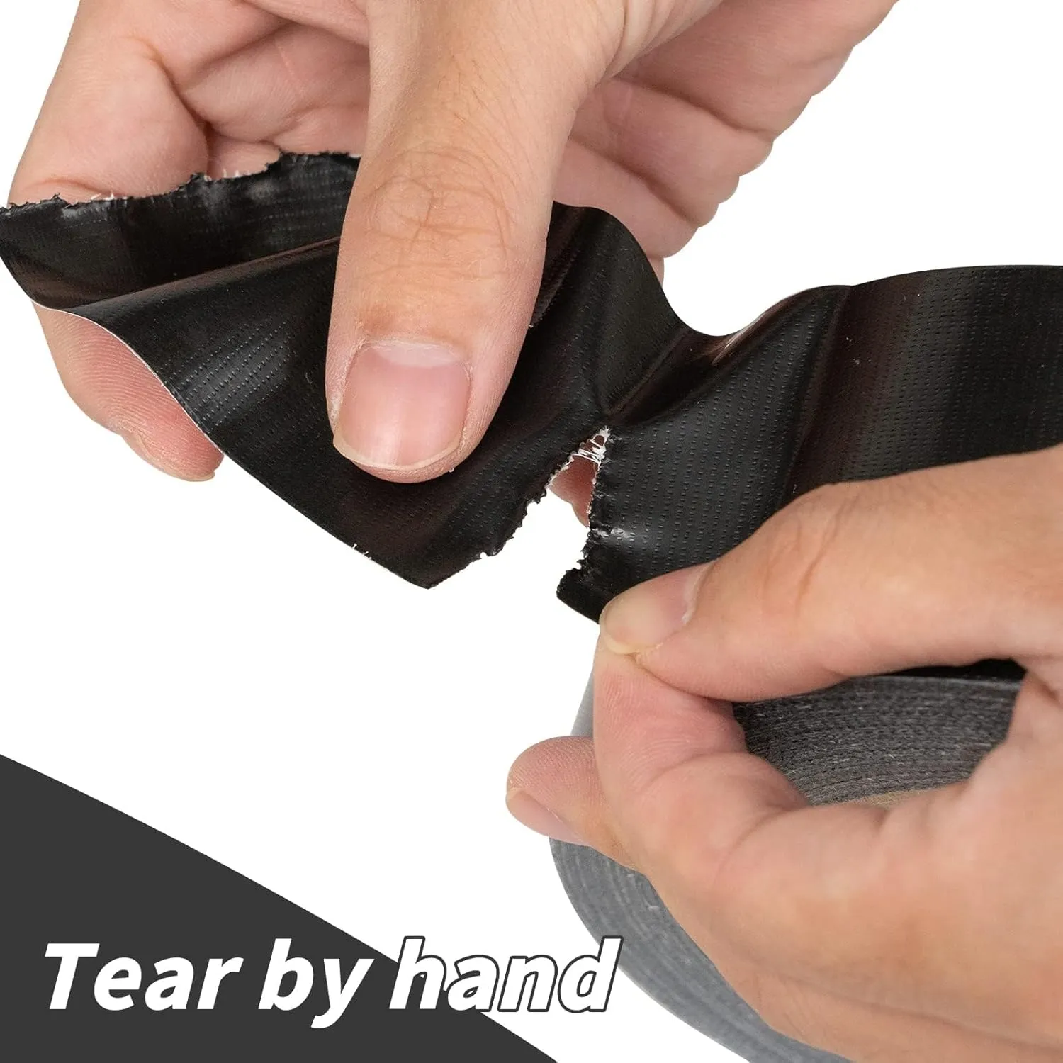 16 Pack Black Duct Tape - 2 Inch Heavy Duty 30 Yards Each, Strong No Residue All-Weather Tape, Tear by Hand, Multi-Use for Indoor & Outdoor Repairs, Industrial, Professional Use