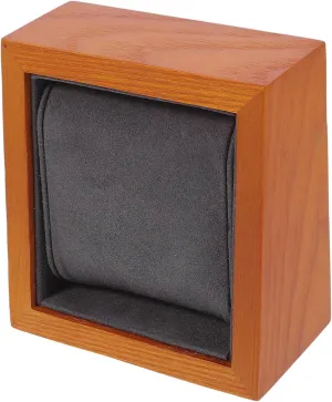 1pc Vintage Watch Box Jewelry Display Organizer Solid Wood Bracelet Storage for Watches and Accessories Elegant Design Removable Pillows for Home and Retail Use