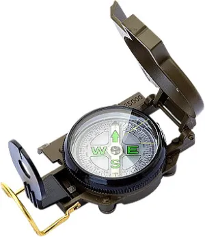 (1PCS) Outdoor Survival Multi-Function Compass Metal car Carrying Mountaineering Camping Travel Compass Pointing North DC45-2C