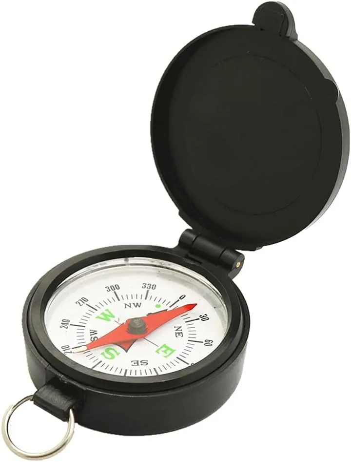 1Pcs Survival Compass Military Camping Hiking Army Survival Marching Pointing Guider Compass for Hiking Camping Trekking