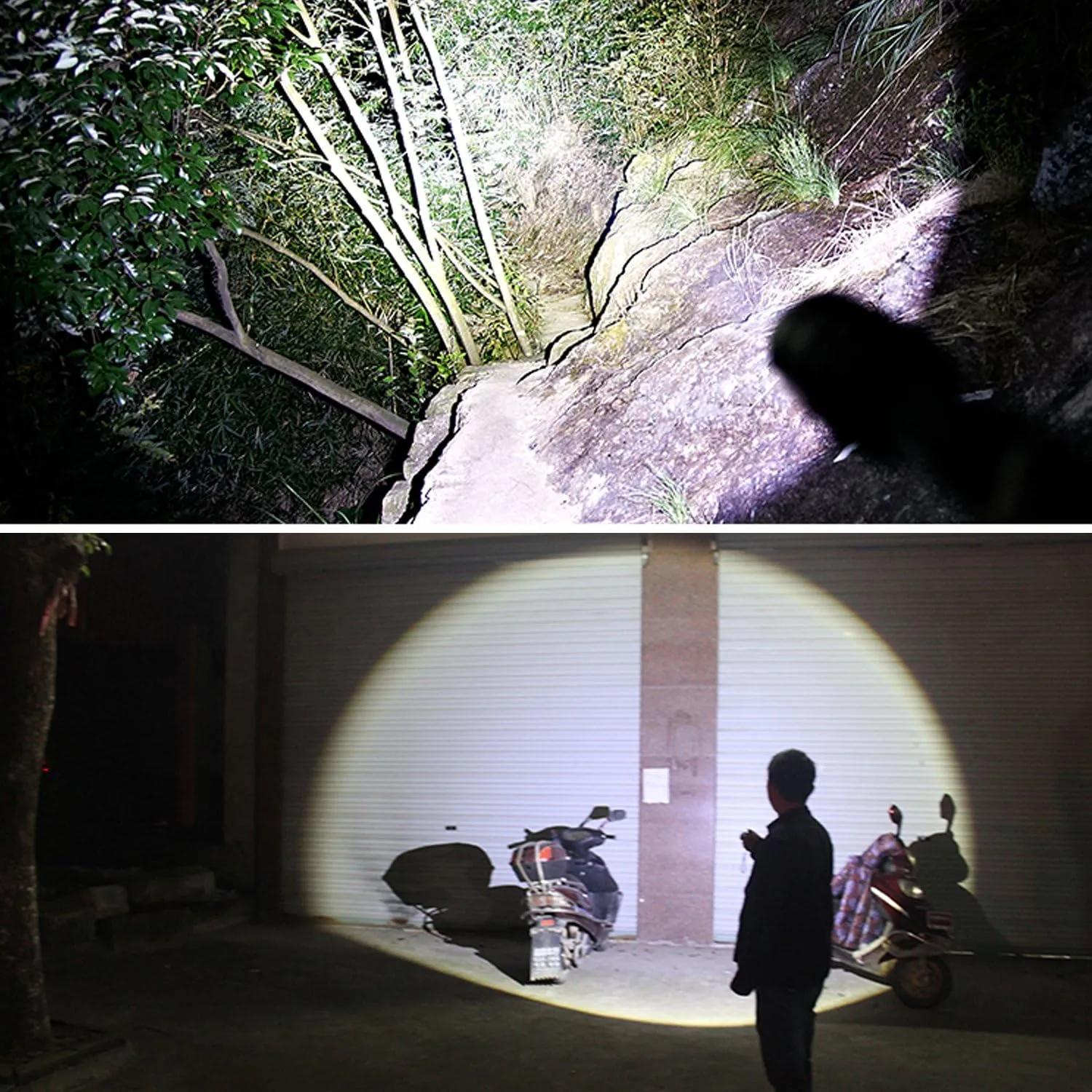 2 Pack Tactical Flashlight 2000 Lumens LED with Adjustable Focus and 5 Light Modes for Camping Hiking Emergency, Hurricane, Power Outage,Gift-Giving