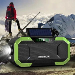 2023 KAYINOW Portable Emergency Solar Hand Crank Radio