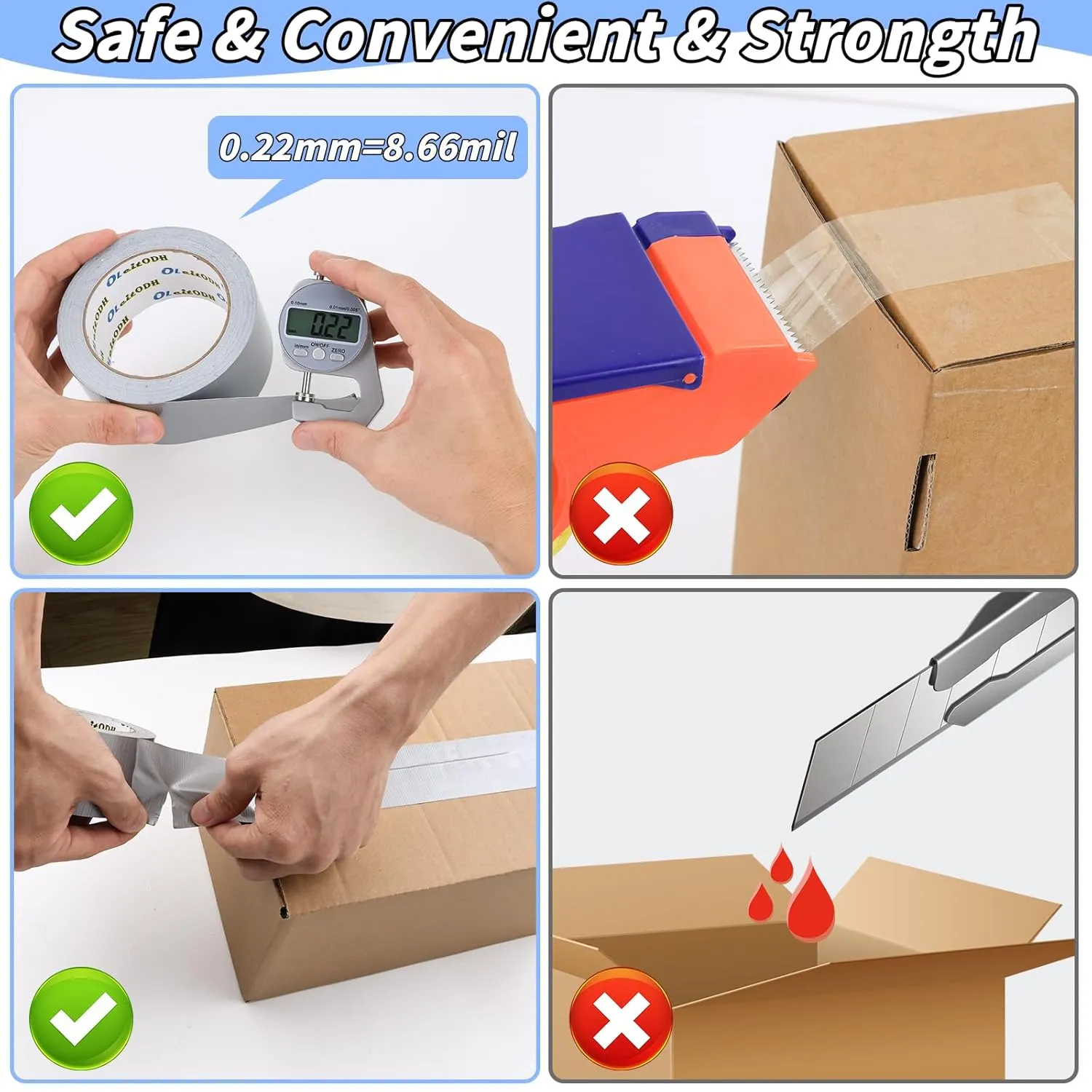 22 Pack Silver Duct Tape Bulk, 2 inch X 660 Yards, Heavy Duty Waterproof, Strong No Residue All-Weather Duct Tape, Tear by Hand, Multi-Use for Indoor & Outdoor Repairs, Industrial, Professional Use