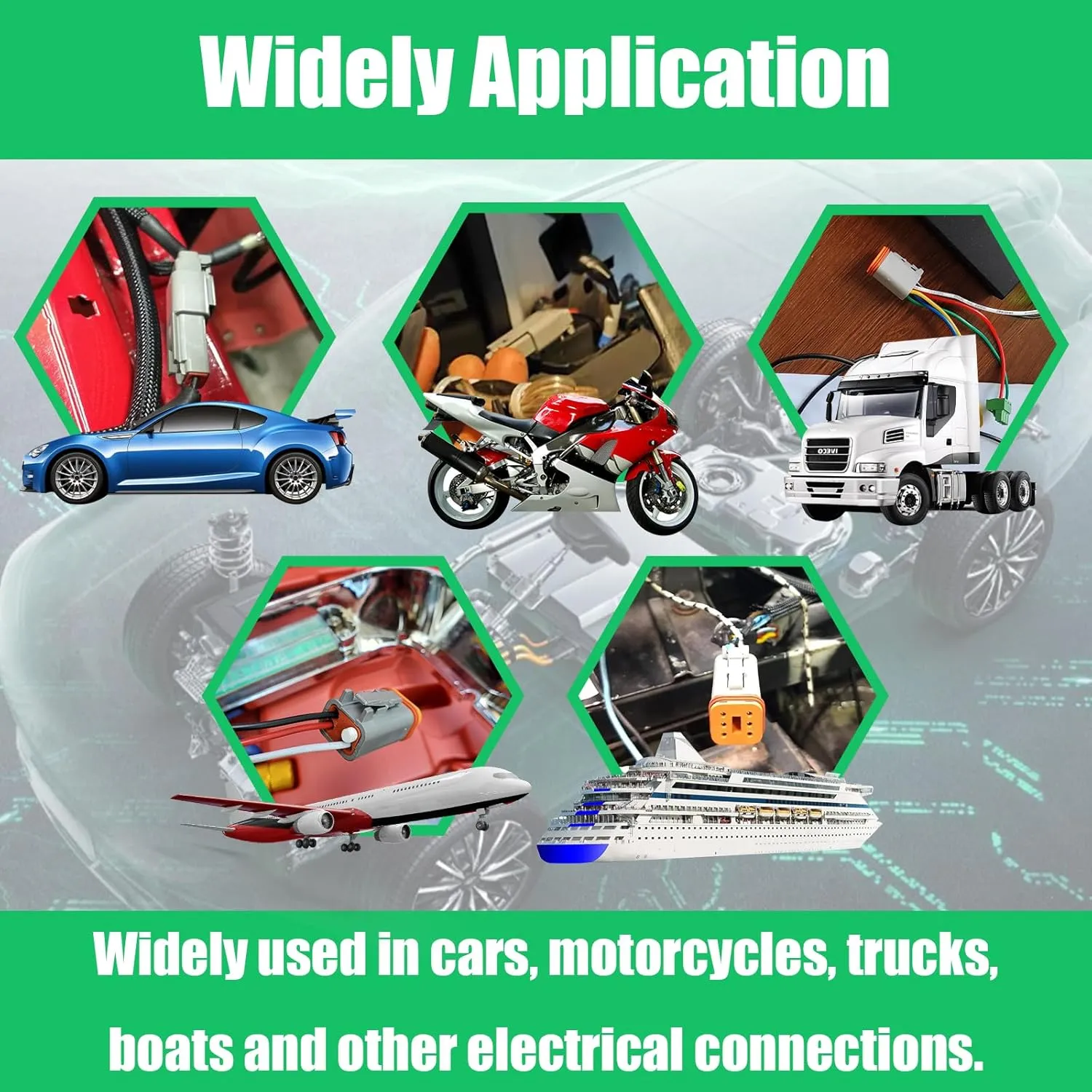 230 PCS Deutsch DT Grey 12 Pin Connectors 8 Set, Waterproof Electrical Wire Connector with Stamped Contacts and Seal Plug for Truck, Off-Road Vehicles, Construction, Agriculture, Motorcycle Wiring