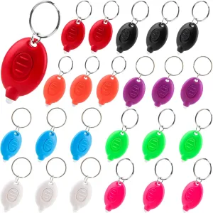24 Pack Mini Led Flashlight Keychain Portable Small Flashlight Keyring for Night Activities and Emergency Lighting