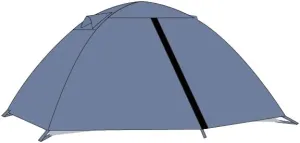 2/4 Person Double Layer Dome Camping Tent, Waterproof & Windproof, Easy Setup, Ideal for Family Camping, Hiking, and Backpacking