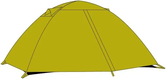 2/4 Person Double Layer Dome Camping Tent, Waterproof & Windproof, Easy Setup, Ideal for Family Camping, Hiking, and Backpacking