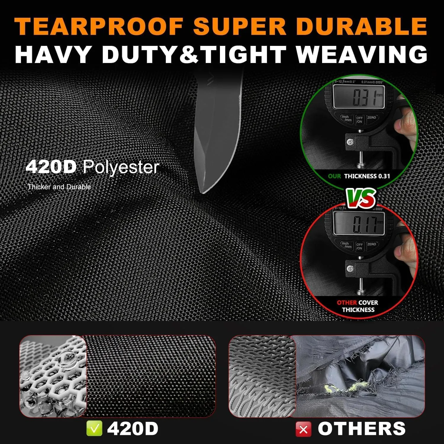 2/4/6 Passenger Golf Cart Covers,Waterproof Outdoor Heavy Duty Fadeless All Weather 2/4/6-Seater Golfcart Cover Accessories Fits for EZGO,Club Car,Yamaha,Honda