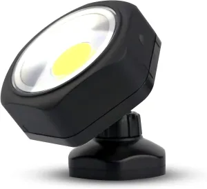 250 Lumens COB LED Rotating Work Light with Strong Magnetic Base, Ultra Bright Magnetic LED Spotlight for Car Repair, Workshop, Home Use and Emergency