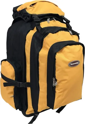 26" Expandable Extra Large Durable Expandable Travel, Camping,Hiking Backpack (Yellow)