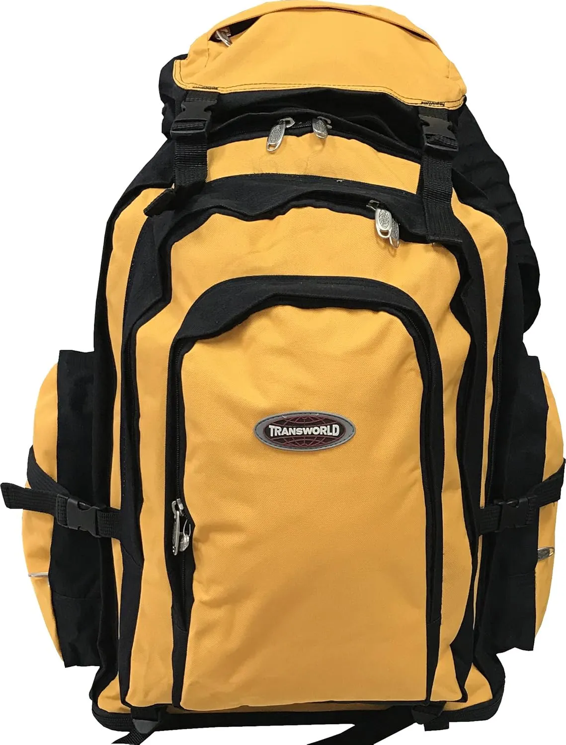 26" Expandable Extra Large Durable Expandable Travel, Camping,Hiking Backpack (Yellow)
