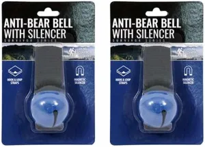 2PC Magnetic Loop Strap Anti Bear Bell Silencer Startling Animals Camping Hiking