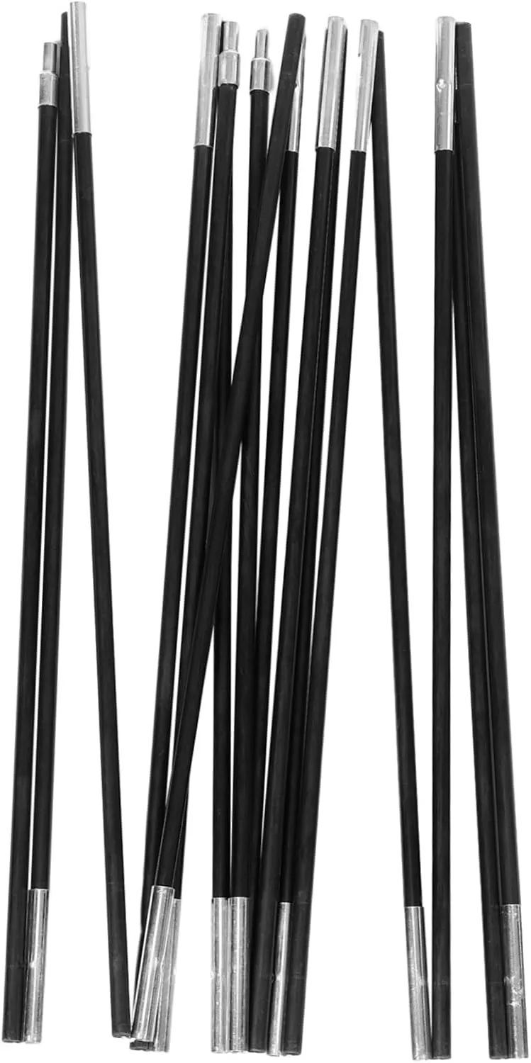 2pcs Camping Tent Poles Reinforced Awning Support Rods for Tarp Lightweight and Portable for Hiking Backpacking and Outdoor Adventures