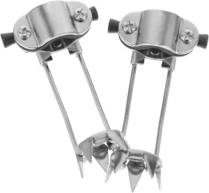 2Pcs Crampons for Hiking Poles Slip Winter Accessories for Mountaineering and Outdoor Activities for ICY and Snowy Conditions
