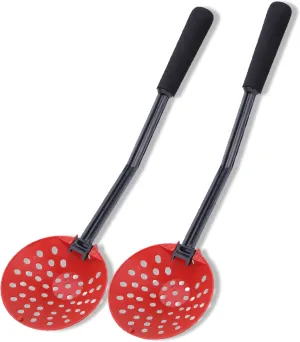 2pcs Ice Fishing Scoop, 35cm/13.8in Winter Ice Fishing Ladle with Long Handle Non Slip Outdoor Fish Shovel Winter Tools for Outdoor