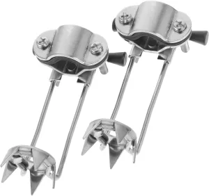 2pcs Stainless Steel Anti-Slip Crampons for Hiking Poles Mountaineering Gear Climbing Supply for Winter Hiking