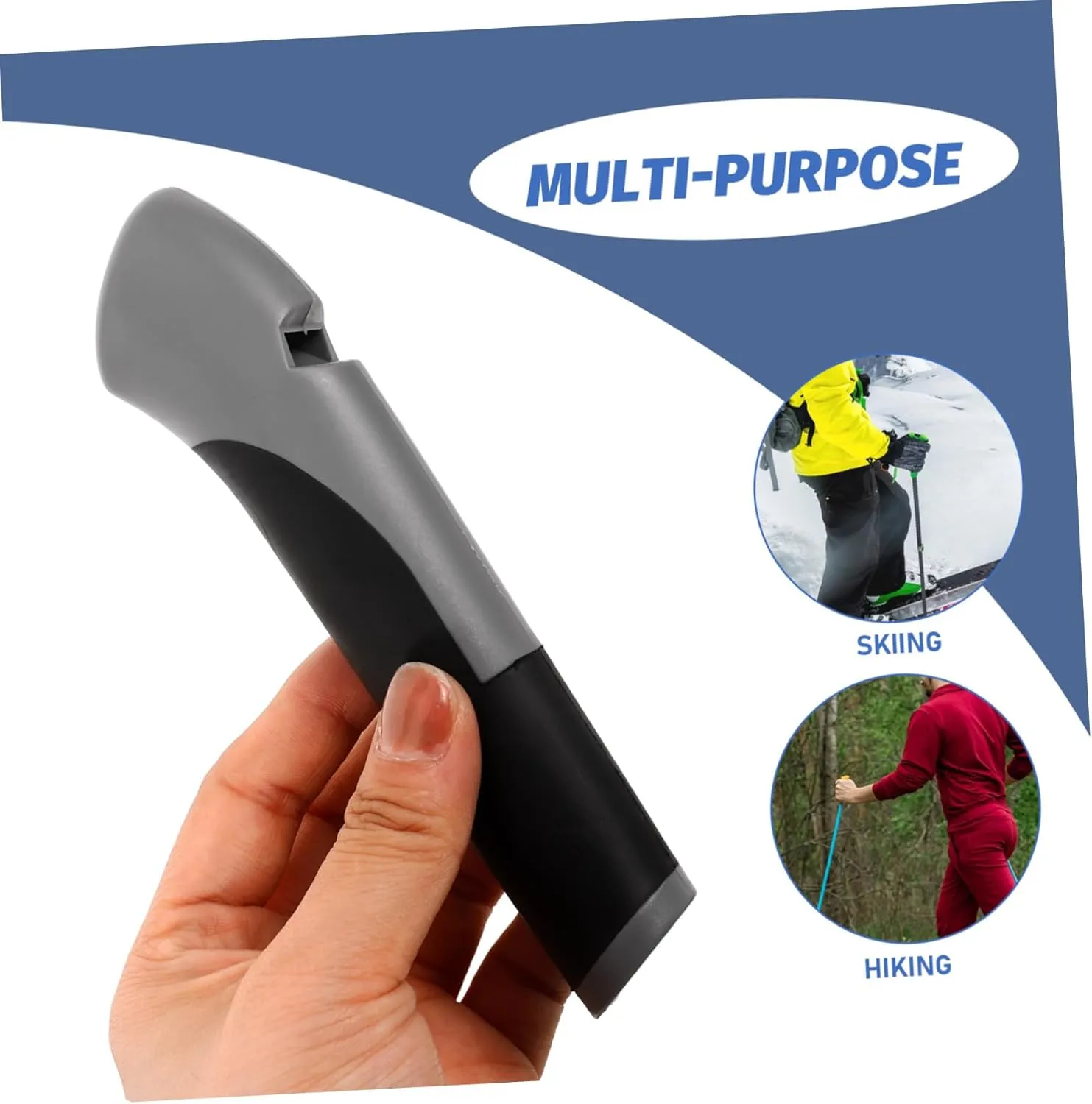 2pcs Trekking Pole Handle Skiing Supplies Trekking Stick Handle Trekking Pole Tool Handle for Ski