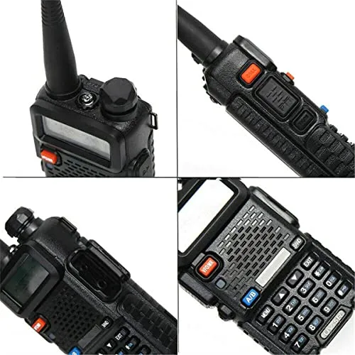 2pcs UV-5R Two Way Radio Handheld Ham Radio Dual Band Walkie Talkie