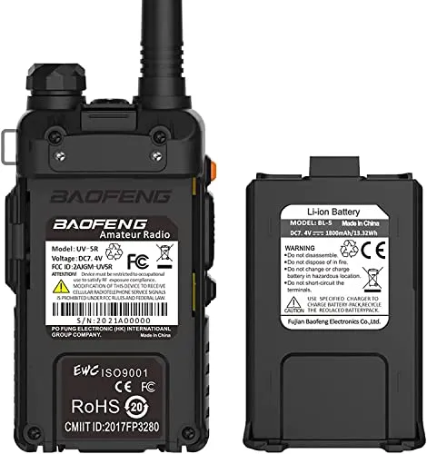 2pcs UV-5R Two Way Radio Handheld Ham Radio Dual Band Walkie Talkie