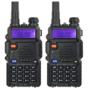 2pcs UV-5R Two Way Radio Handheld Ham Radio Dual Band Walkie Talkie
