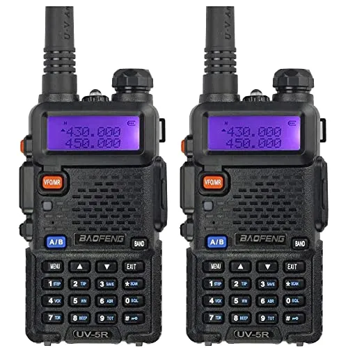 2pcs UV-5R Two Way Radio Handheld Ham Radio Dual Band Walkie Talkie