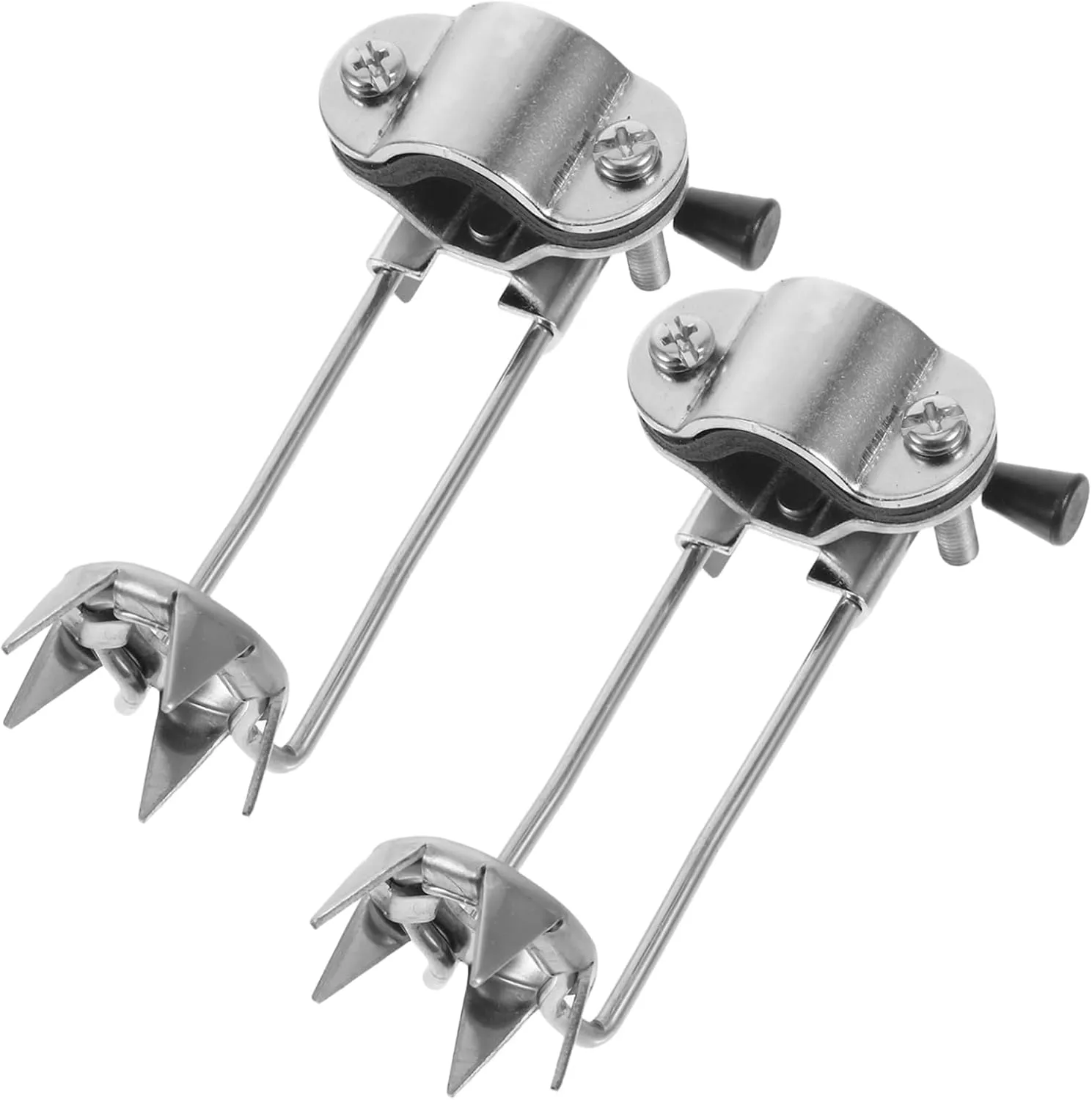 2Pcs Winter Hiking Crutch Accessories Ice and Snow Cane Tip for Climbing Poles Durable Crampons for Mountaineering Hiking and Outdoor Sports
