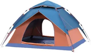3-4 Person Hydraulic Automatic Tent, Outdoor Camping Rainproof Tent, Camping Double-Layer Tent, Sun-Proof and Breathable, for Outdoor Camping