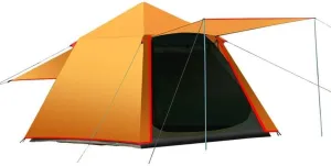 3-4 Person Outdoor Camping Double Layer Automatic Tent, Waterproof Sun and Rain Shelter, Quick Open Hiking and Beach Tent
